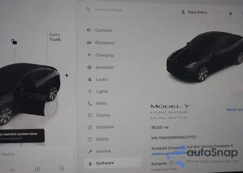 2024 Tesla Model Y Long Range Dual Motor All-Wheel Drive from USA, damaged, VIN 7SAYGDEE6RA237102